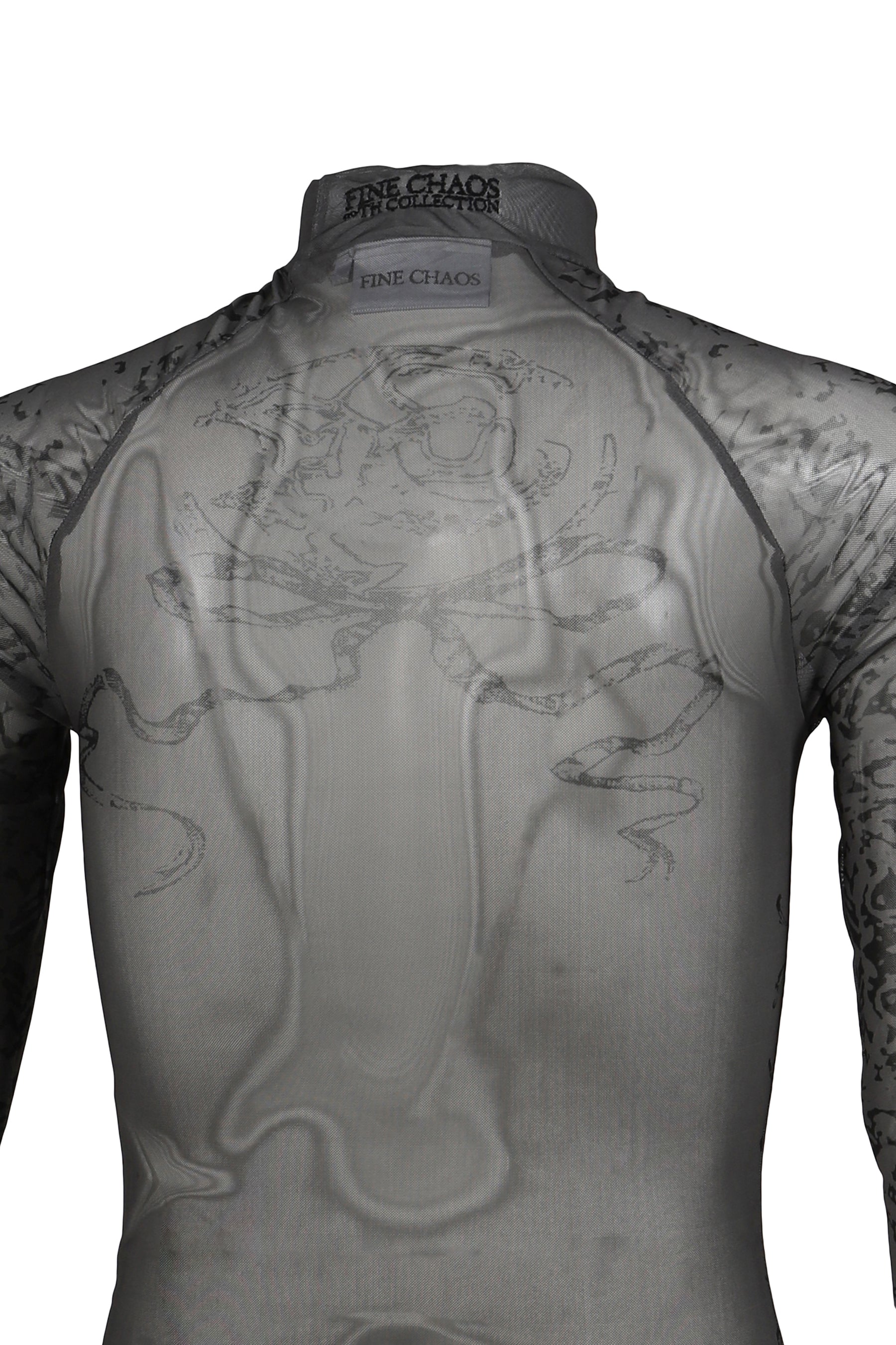 SWORD ART MESH TOP / GRY