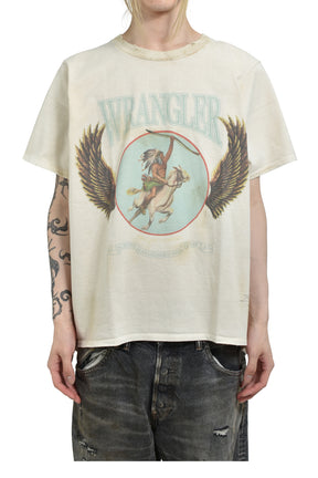 JUN/NAKAYAMA WRANGLER T-SHIRTS / VANILLA