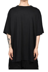 OVERSIZED DOUBLE COLLAR T-SHIRT / BLK