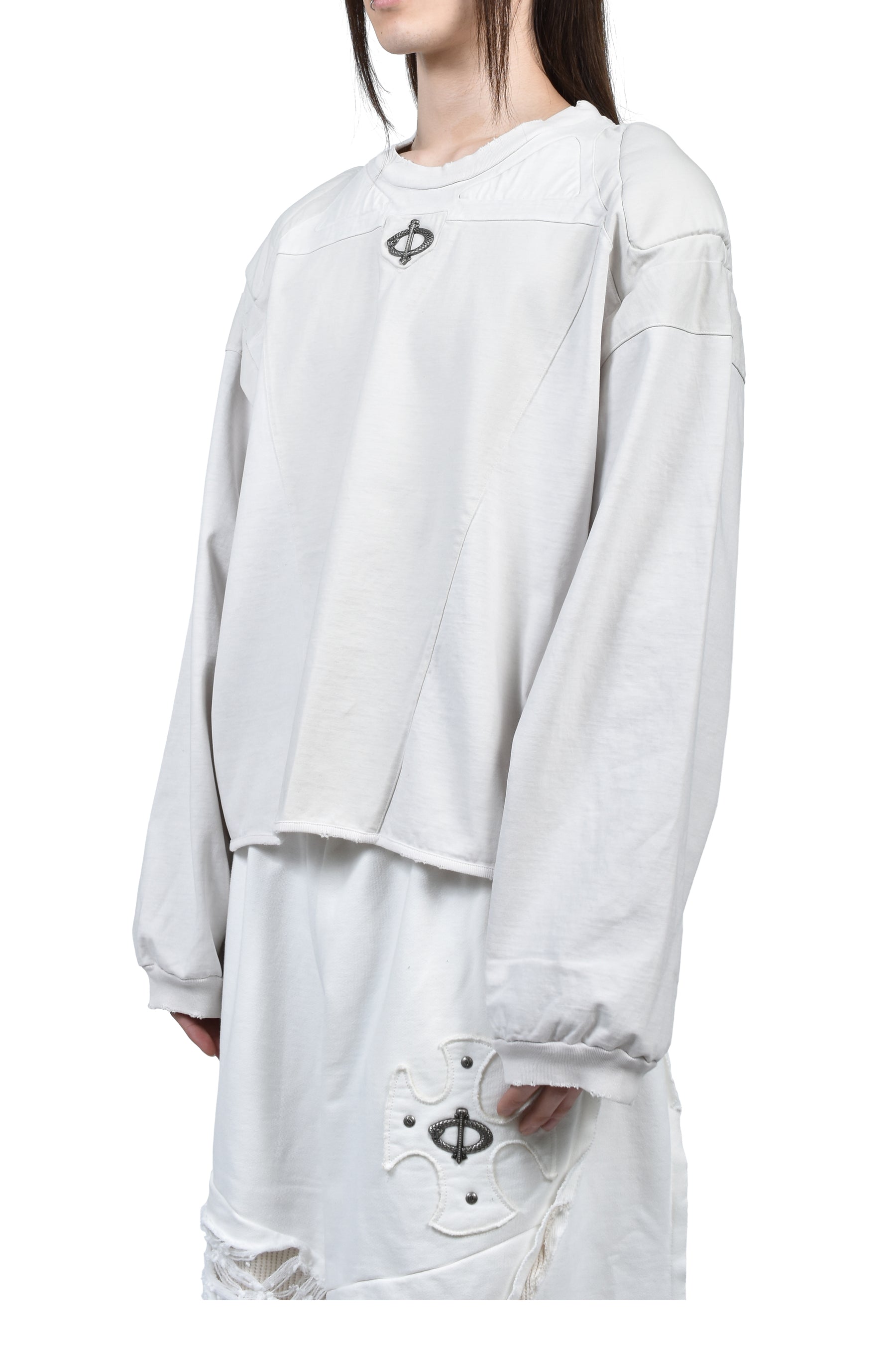 SKOOT PADDED LONG SLEEVE / WHT