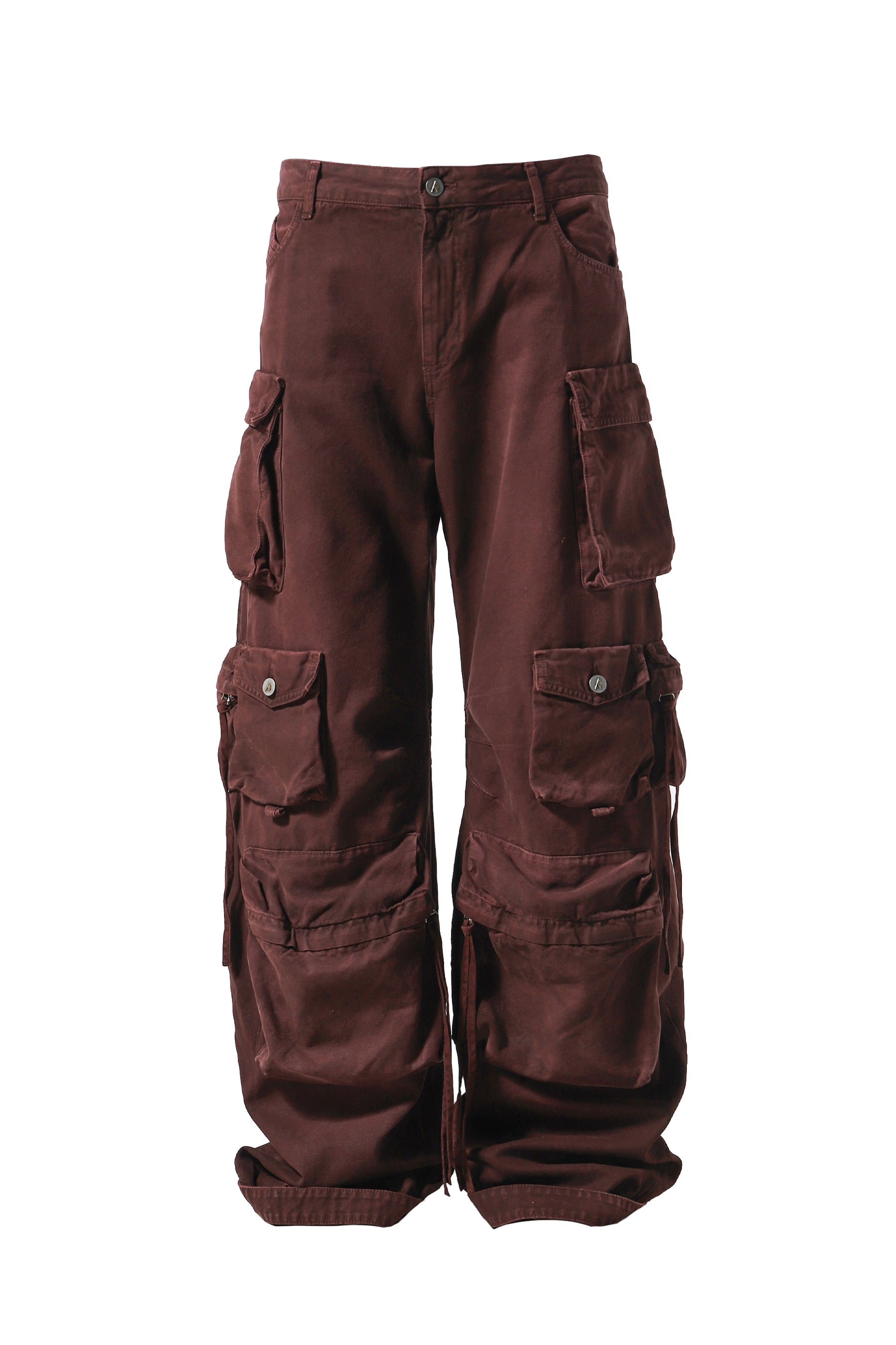 THE ATTICO アティコ FW24 PANTALONI LUNGHI 'FERN / RED - NUBIAN