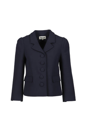 LAPEL SHORT JACKET / NVY