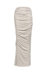 DRAPE SKIRT / STONE