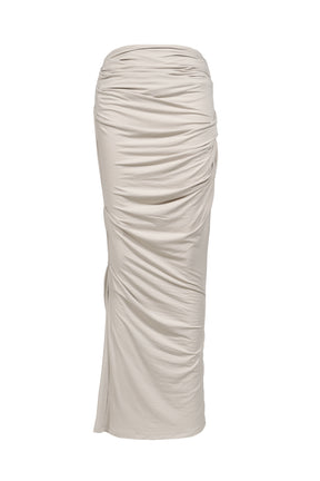 DRAPE SKIRT / STONE