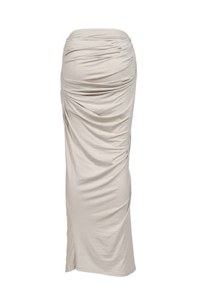DRAPE SKIRT / STONE