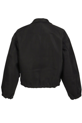 DRAPED BLOUSON MOLESKIN / BLK