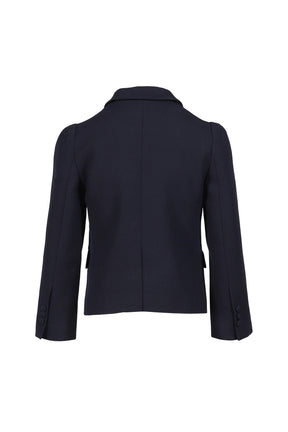 LAPEL SHORT JACKET / NVY