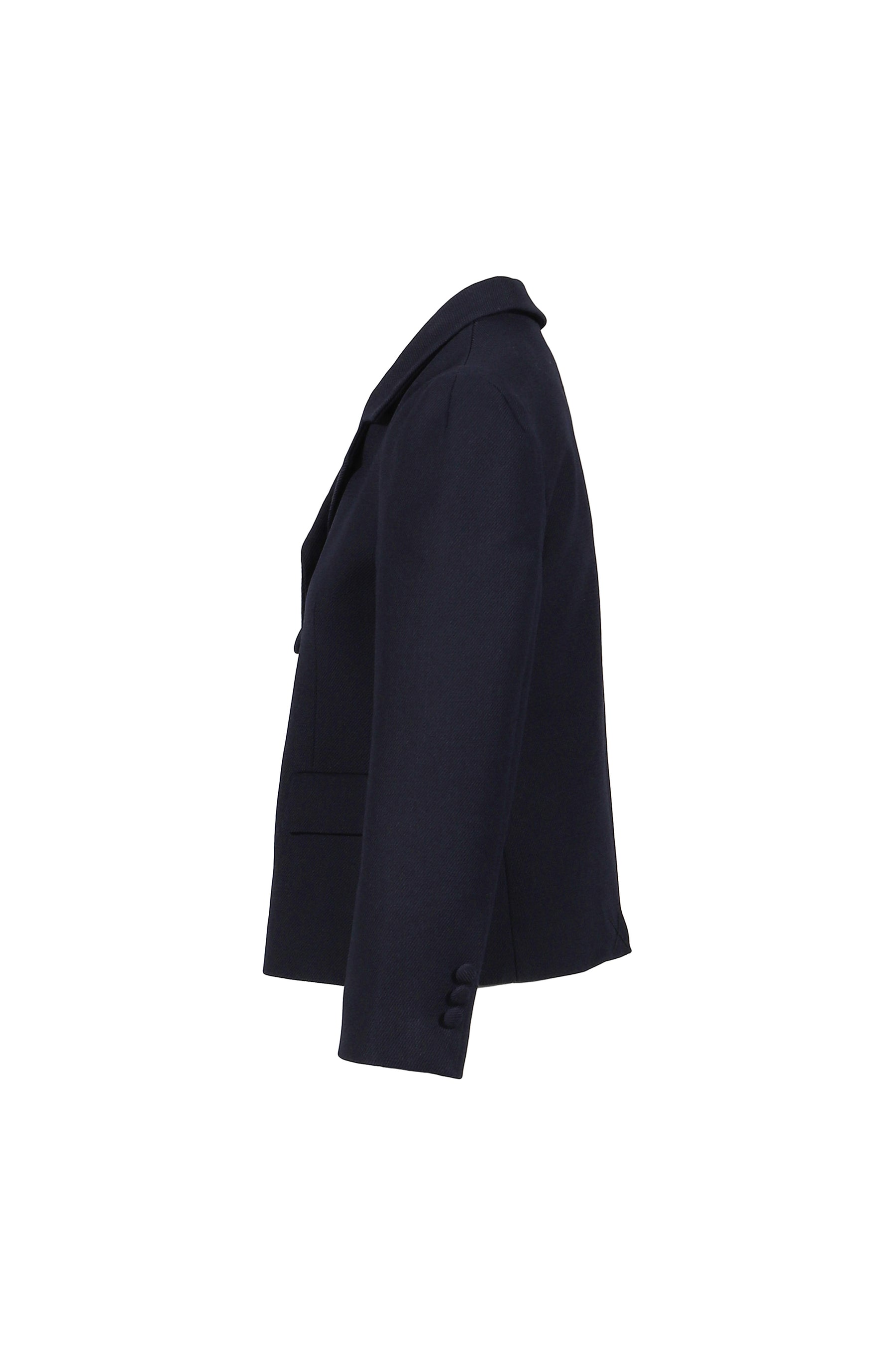 LAPEL SHORT JACKET / NVY