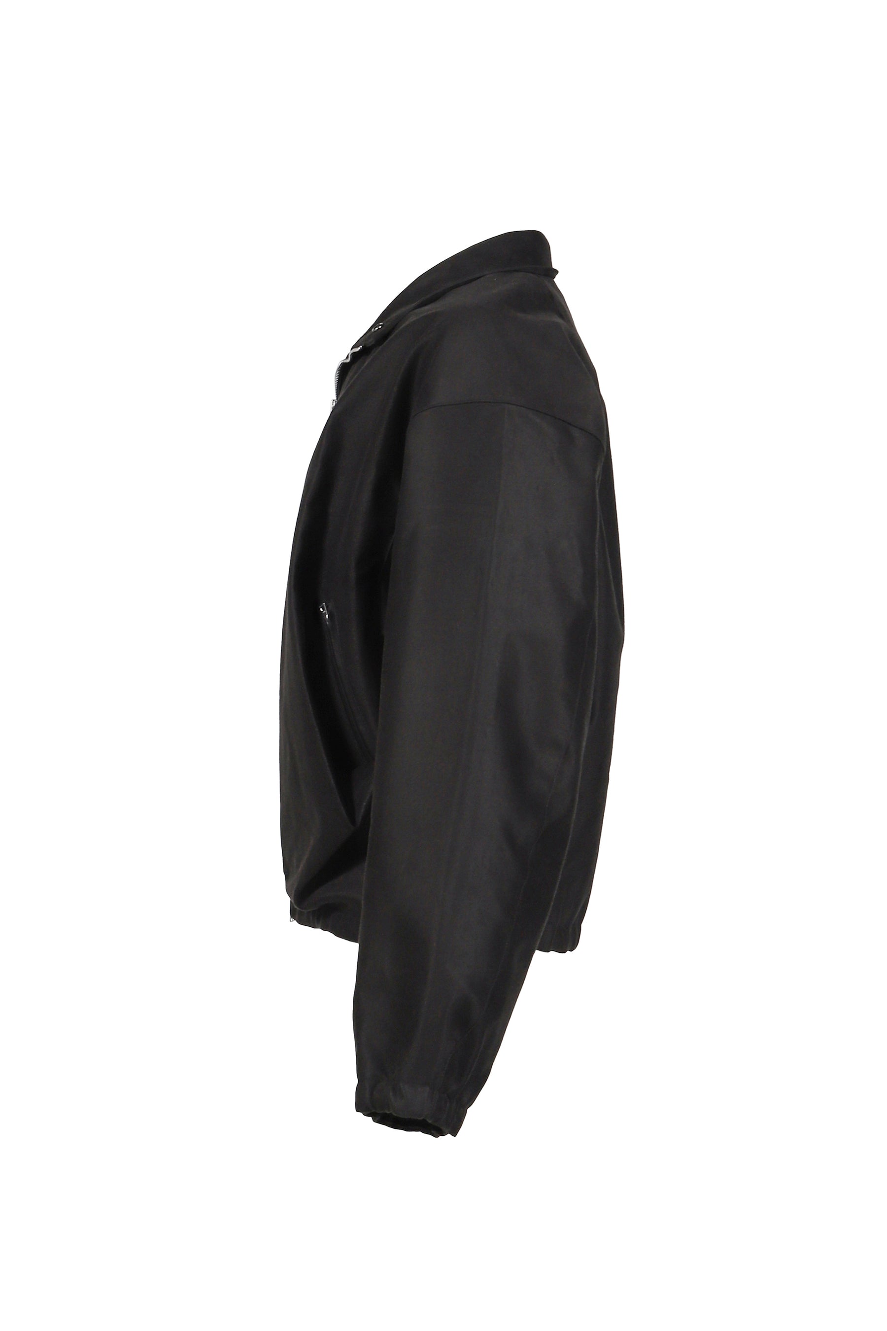 DRAPED BLOUSON MOLESKIN / BLK