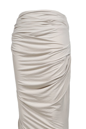 DRAPE SKIRT / STONE