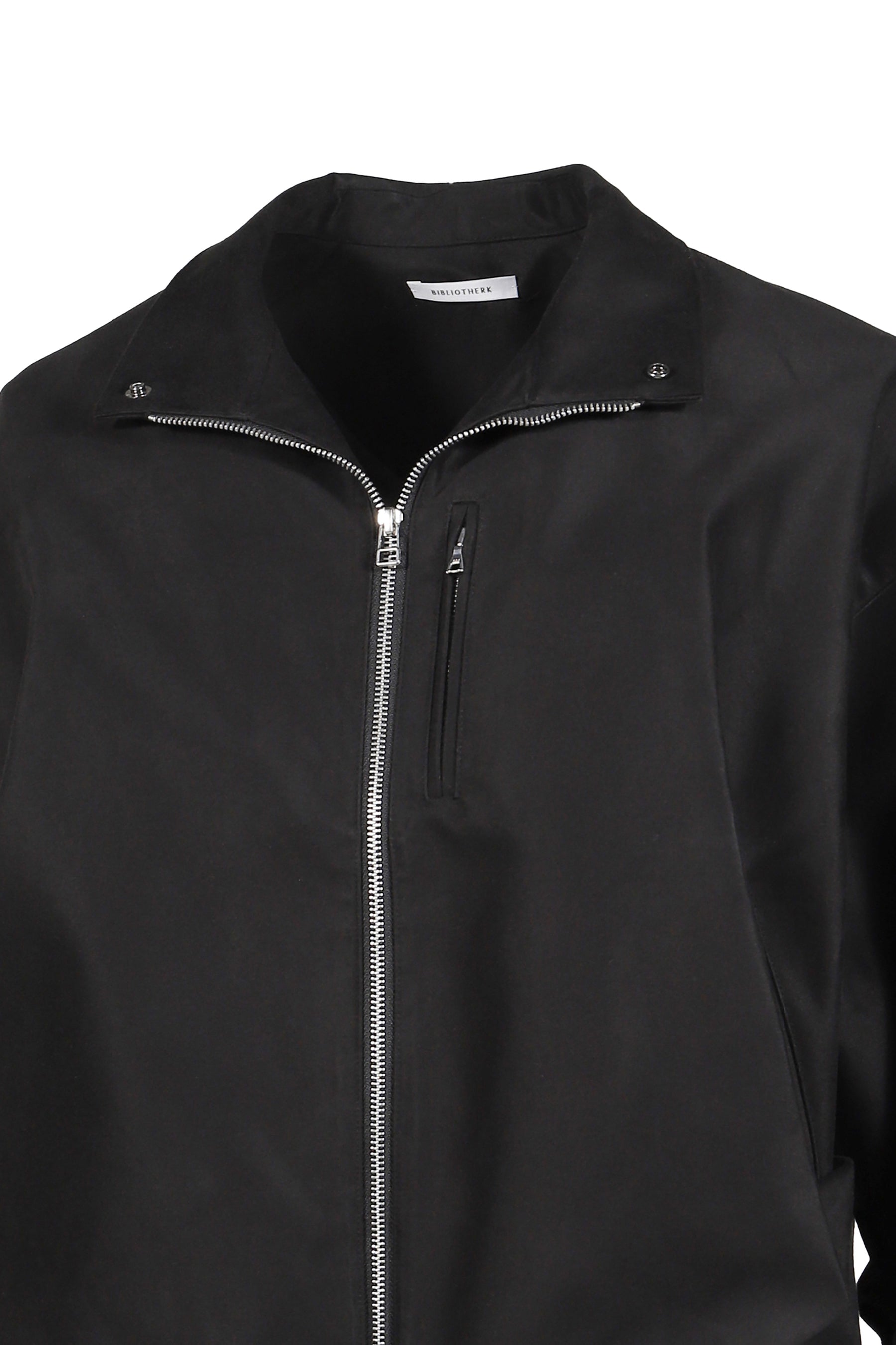 DRAPED BLOUSON MOLESKIN / BLK