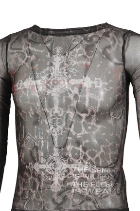 FERAL MESH SHIRT / LEOPARD