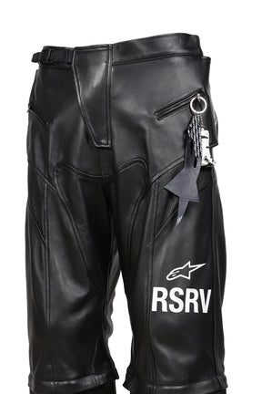 2.0 NEO BAT LEATHER PANTS / BLK