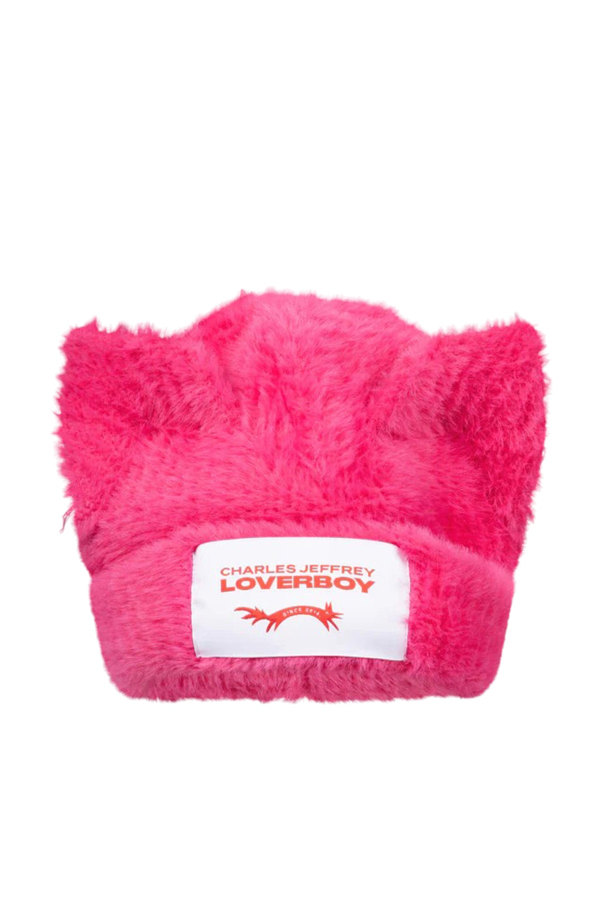 FLUFFY CHUNKY EARS BEANIE / PINK