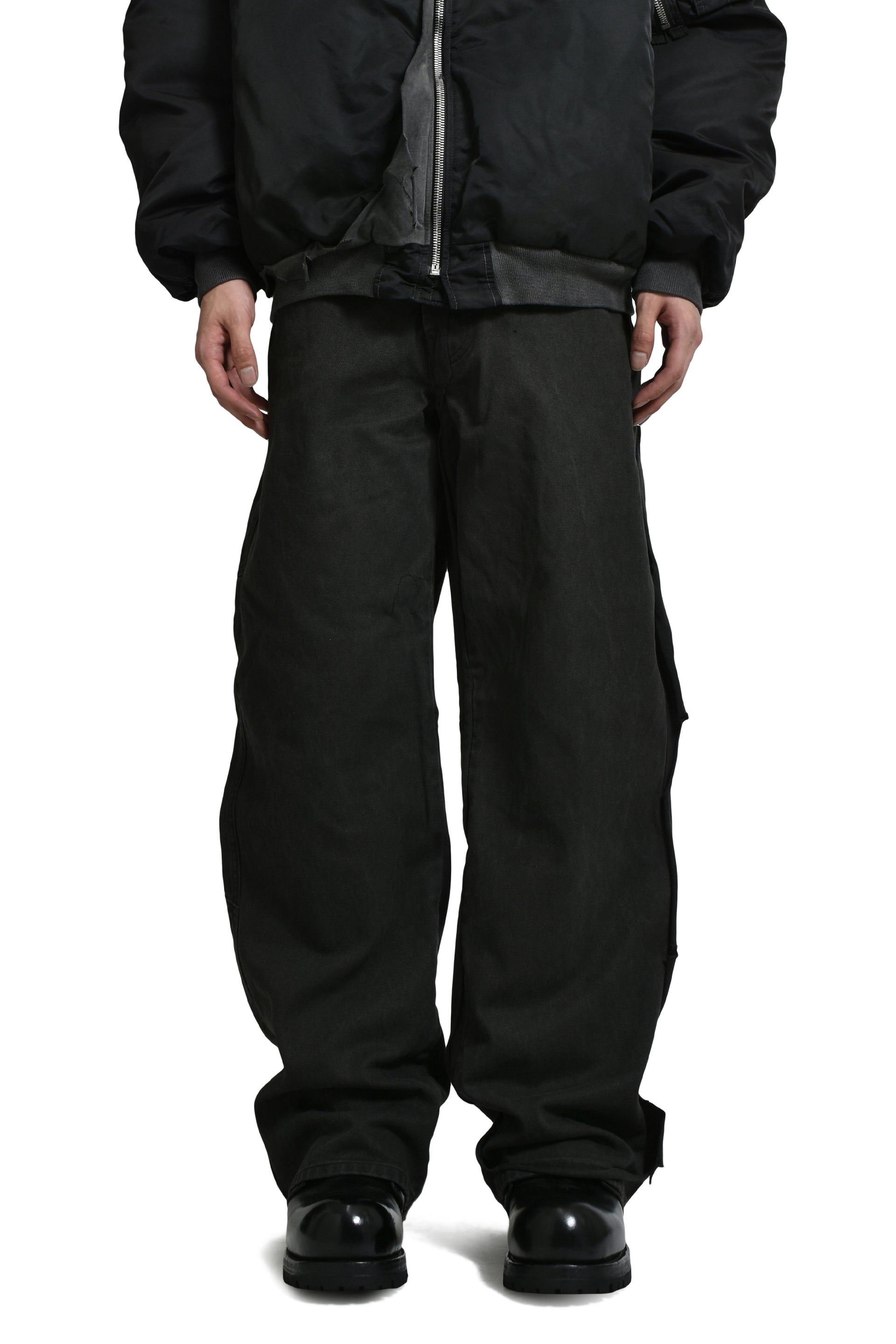 UNDERGROUND CUT OUT PANTS / BLK OIL