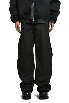 UNDERGROUND CUT OUT PANTS / BLK OIL 