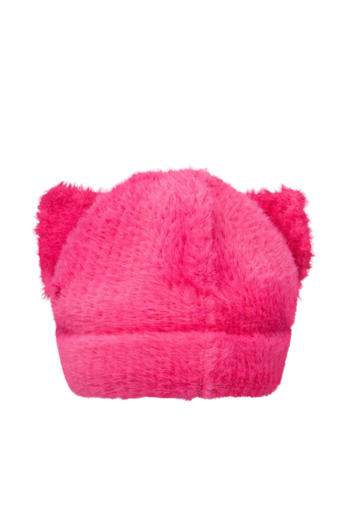 FLUFFY CHUNKY EARS BEANIE / PINK