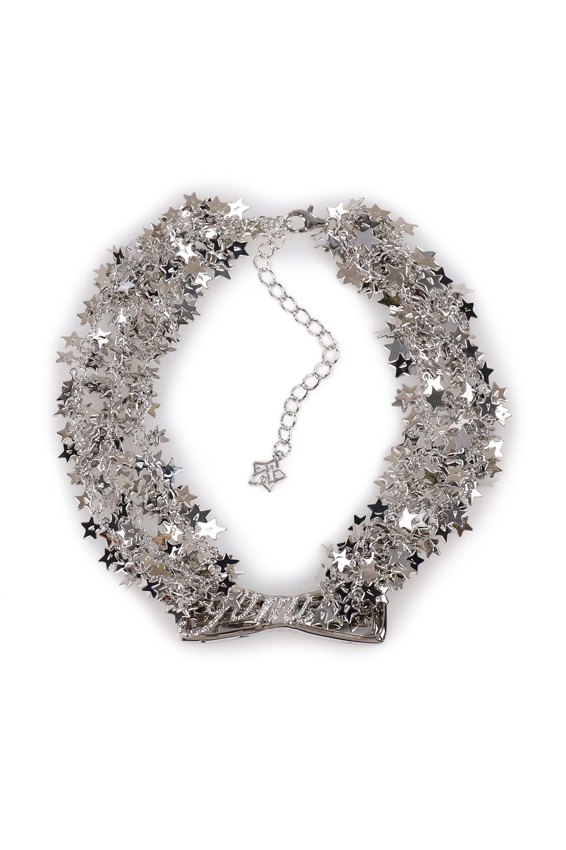 STAR POLKA DOT BOWKNOT NECKLACE / SIL