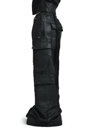 Rick Owens DRKSHDW DOUBLE CARGO JUMBO BELAS / BLACK WAX