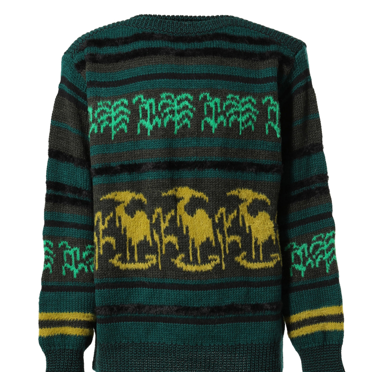 TOGA PULLA / Intarsia knit pullover