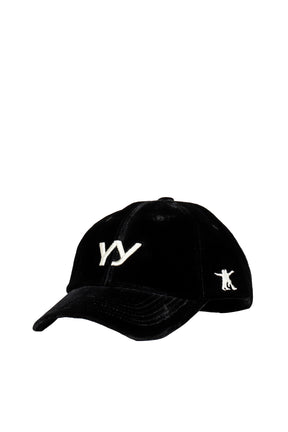 YY VELVET BALL CAP / BLACK 