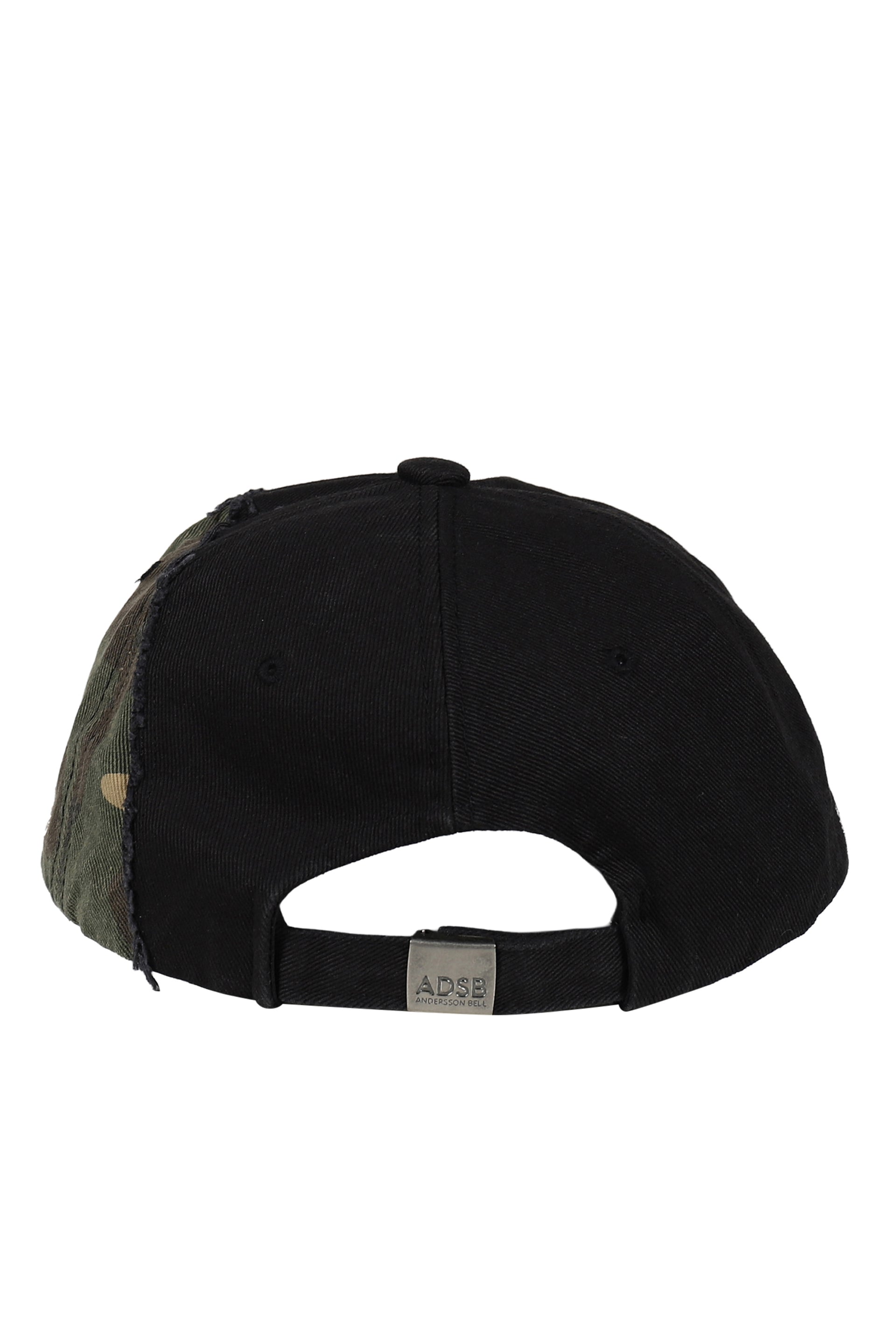 CAMOUFLAGE SPLIT PANELED CAP / BLK KHA