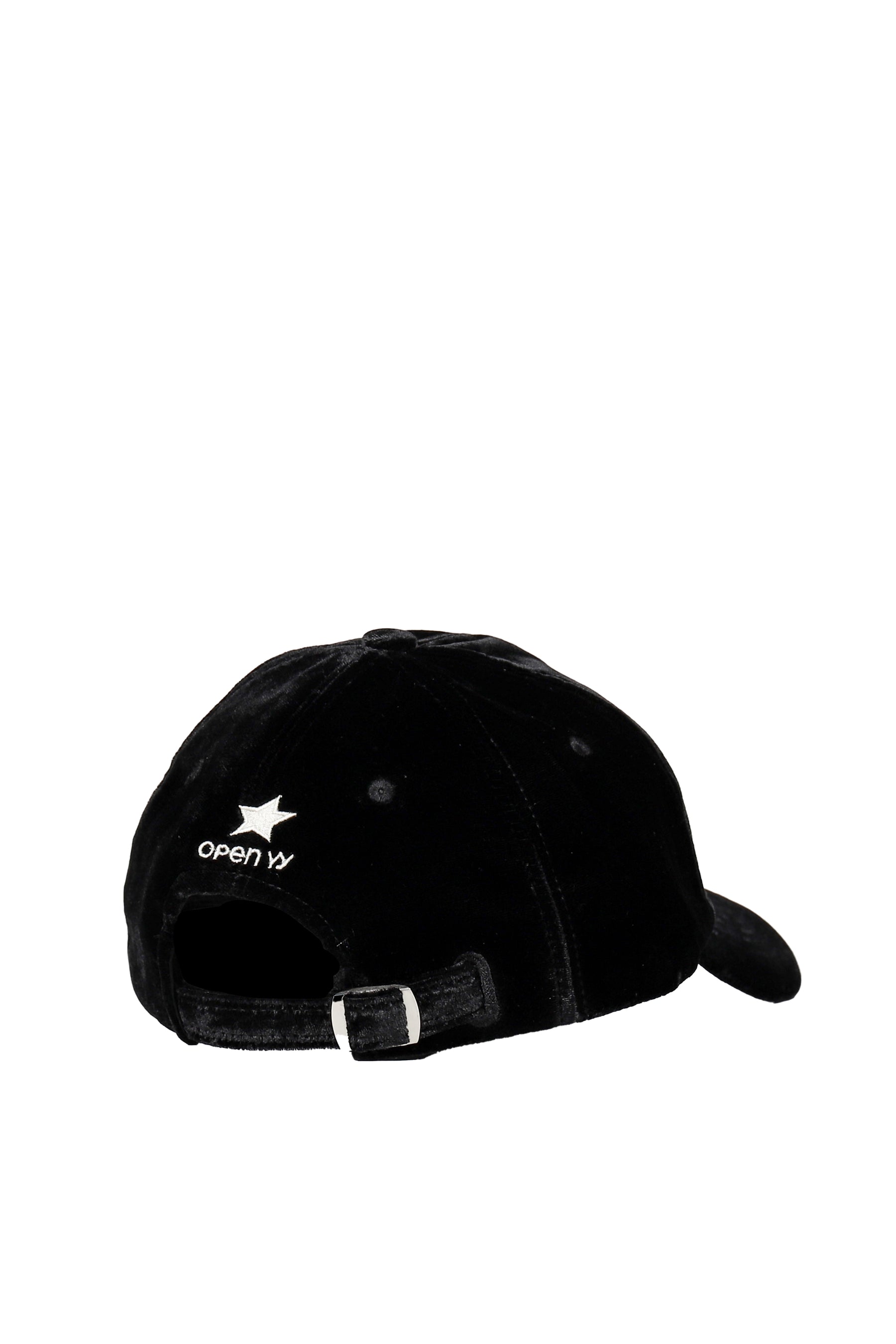 YY VELVET BALL CAP / BLACK 