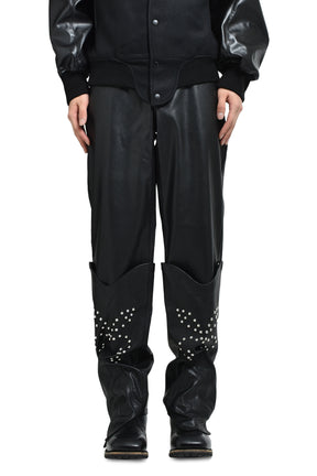 WESTERN BOOT TROUSERS / BLK