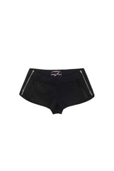 ZIP SPORTY MICRO SHORTS IN / BLK
