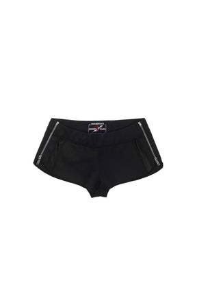 ZIP SPORTY MICRO SHORTS IN / BLK