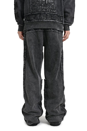 PENT PATCH SWEATPANTS / BLK