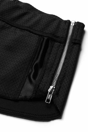 ZIP SPORTY MICRO SHORTS IN / BLK