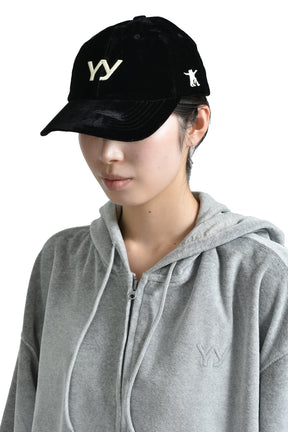 open yy フライトキャップ ブラック OPEN YY オープン ワイワイ FW25 YY VELVET BALL CAP / BLK