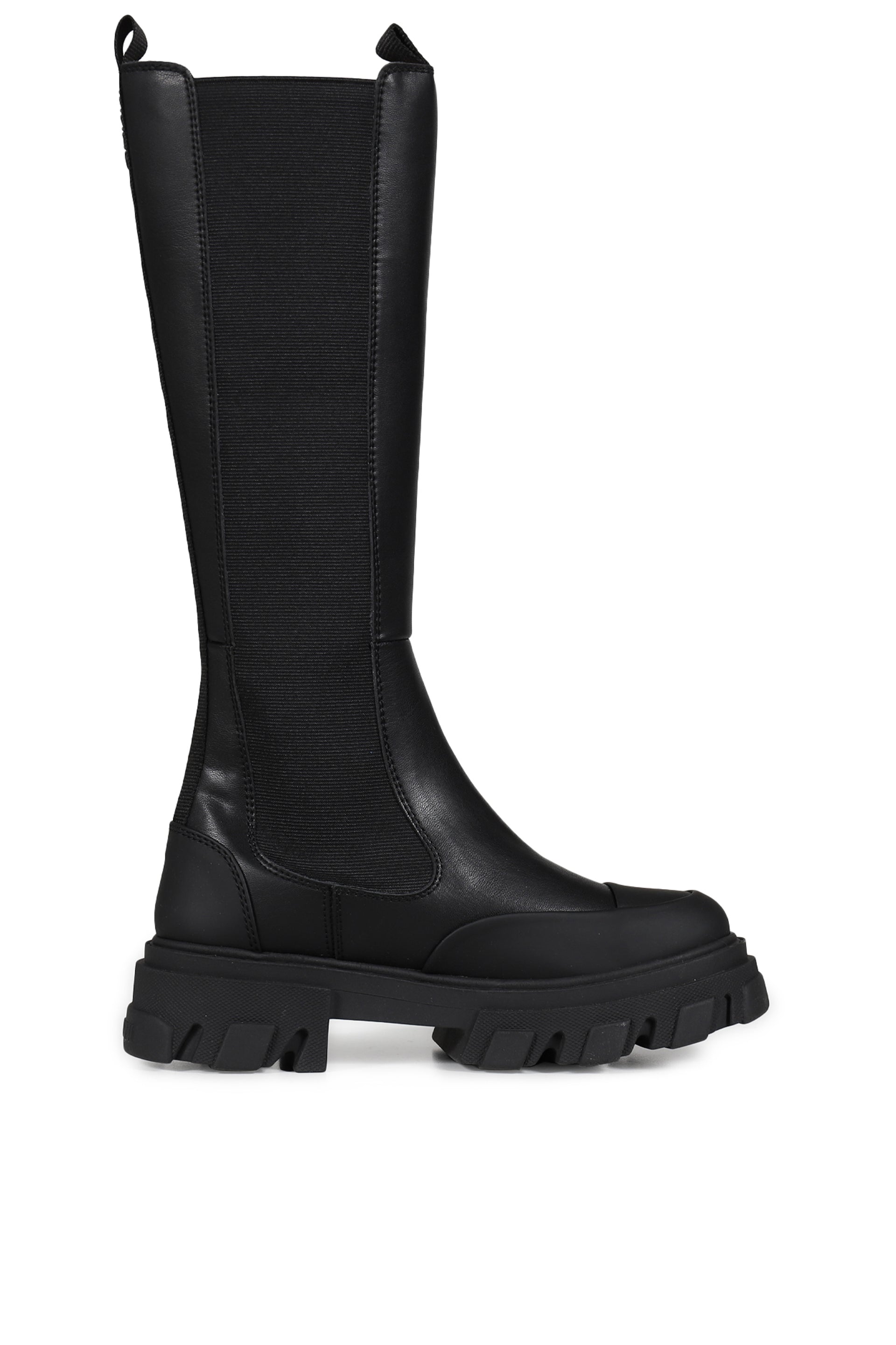 CLEATED HIGH CHELSEA BOOT BLACK STITCH / BLK