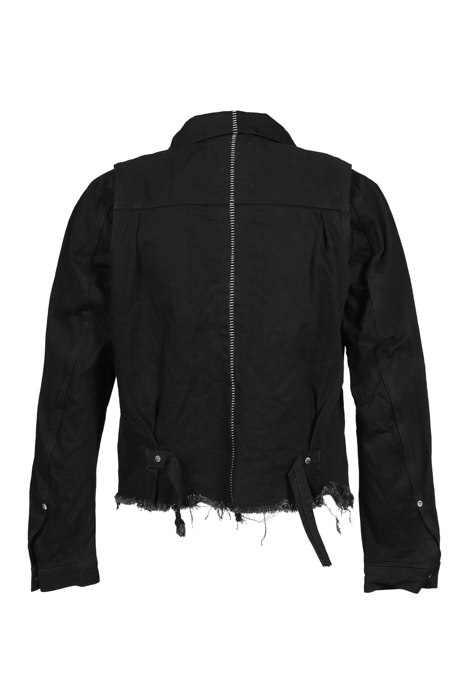 DECONSTRUCTED 1ST DENIM TRUCKER / BLK