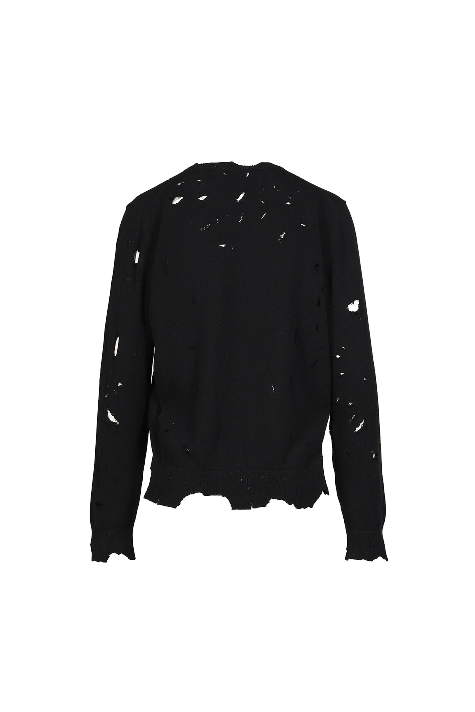 DISTRESSED JUMPER / BLK