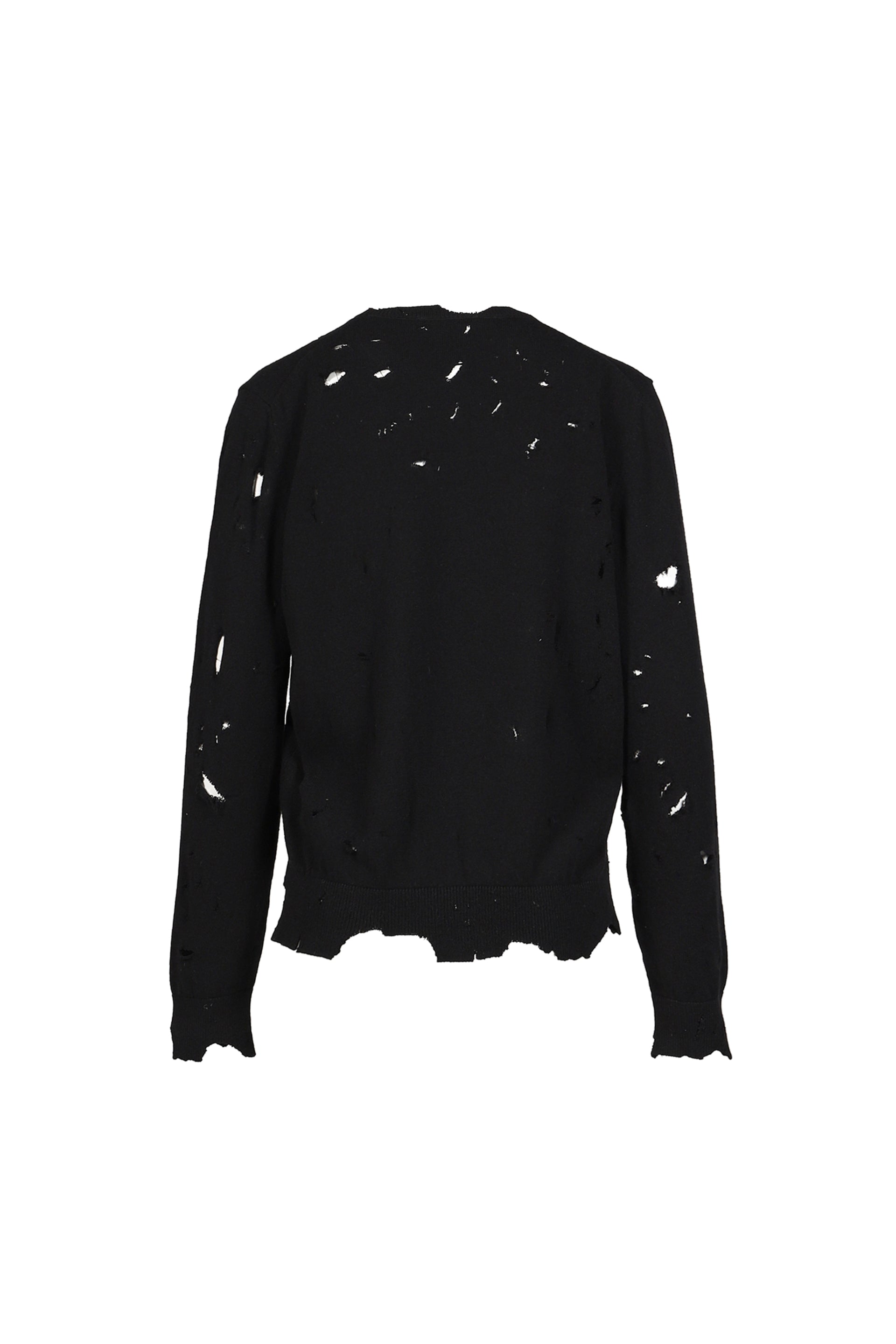 DISTRESSED JUMPER / BLK