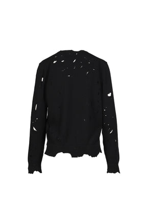 DISTRESSED JUMPER / BLK