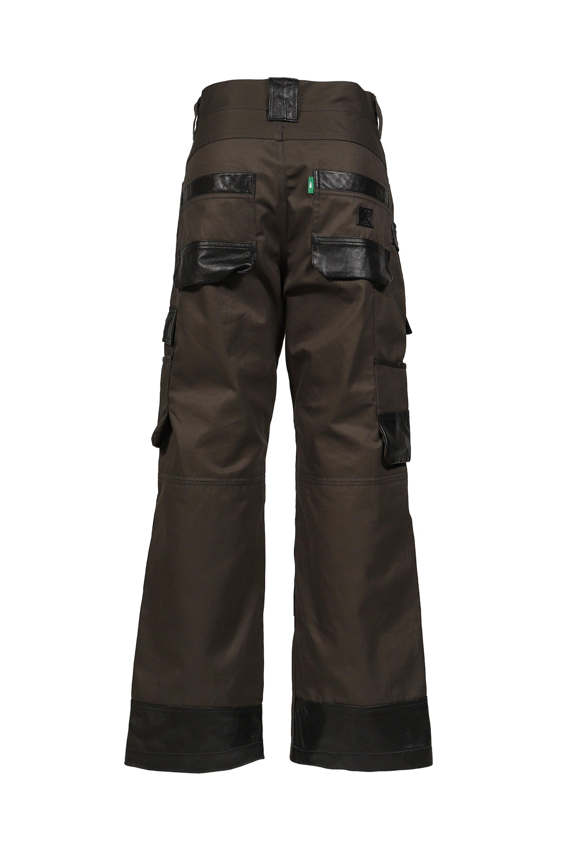 DECKARD COTTON GABARDINE X LEATHER COMBINATION PAINTER / CHA