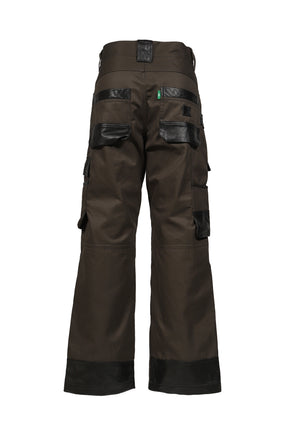DECKARD COTTON GABARDINE X LEATHER COMBINATION PAINTER / CHA