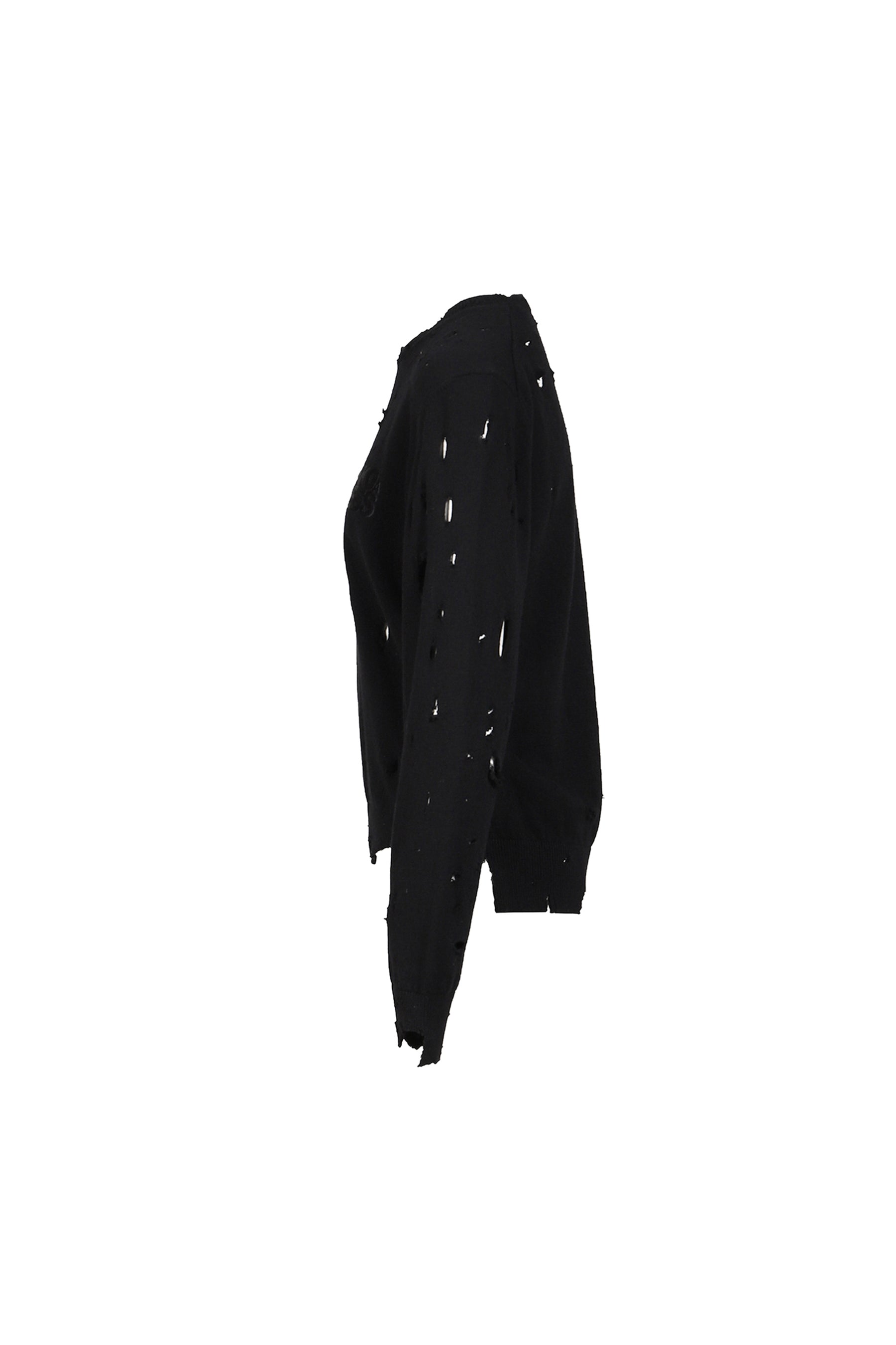 DISTRESSED JUMPER / BLK