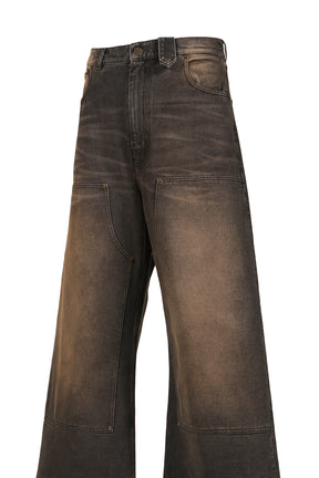 BAGGY DENIM / WET BLK