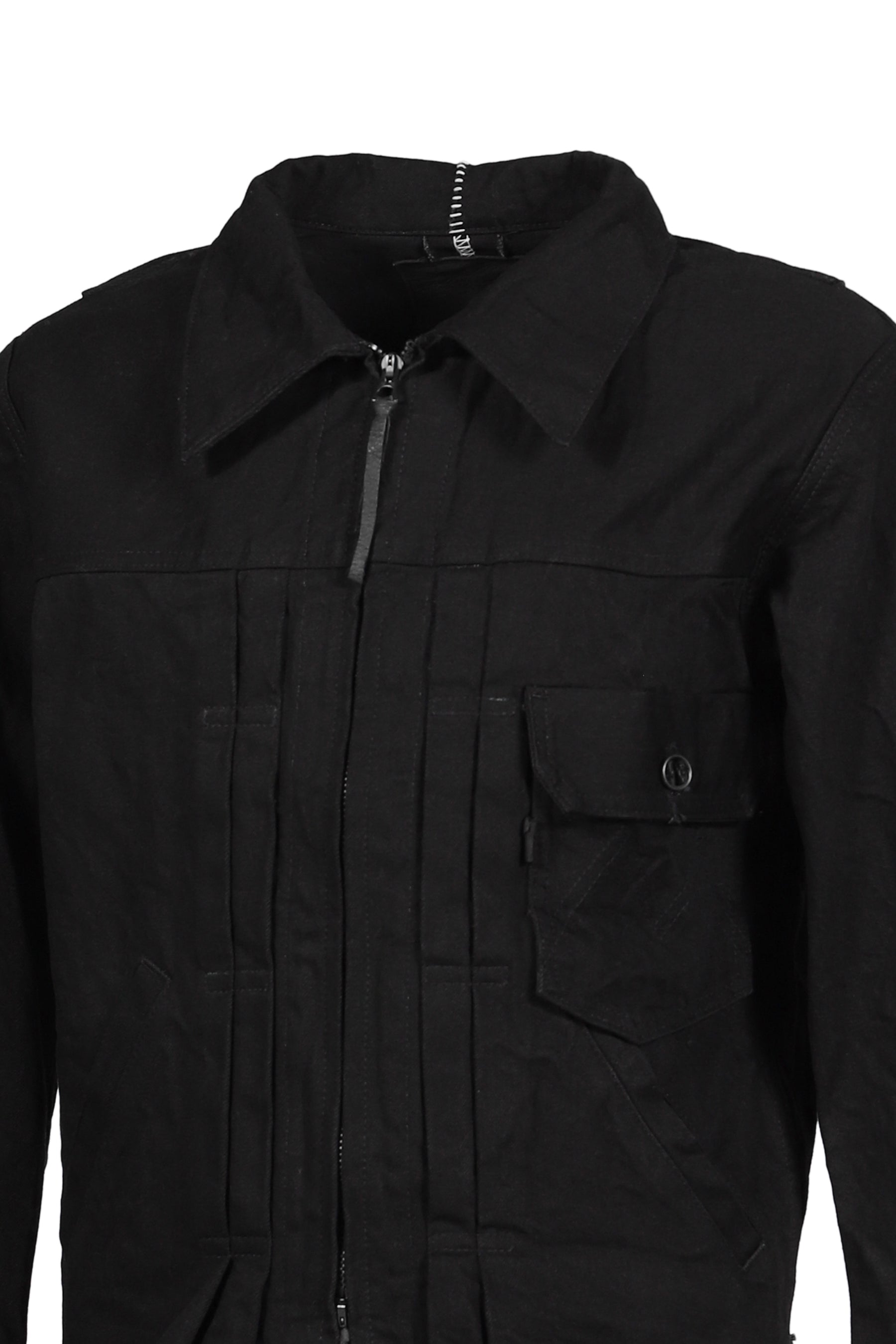 DECONSTRUCTED 1ST DENIM TRUCKER / BLK