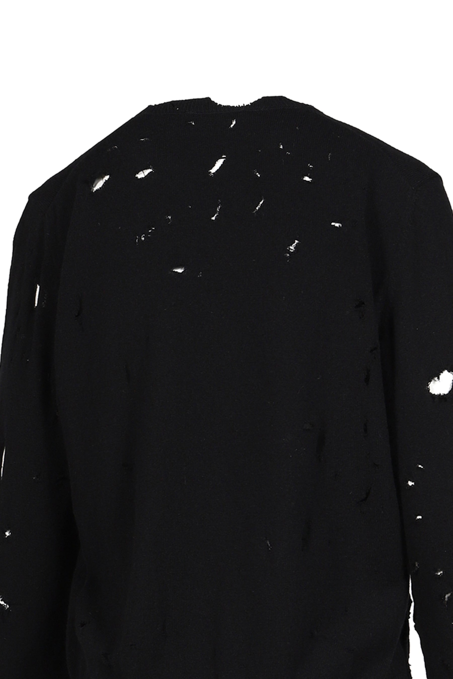 DISTRESSED JUMPER / BLK