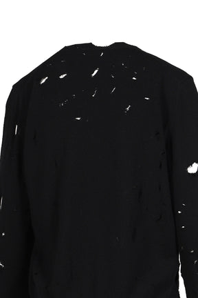 DISTRESSED JUMPER / BLK