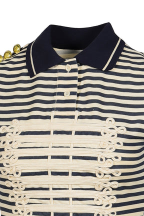 HARBOR STRIPE WOMEN'S TOP / BLK