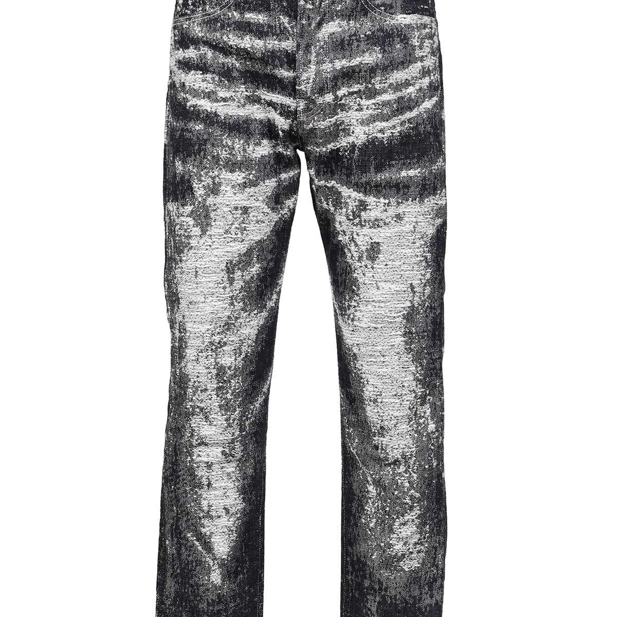 TAAKK タークFW26 JACQUARD DENIM TIGHT PANTS / ONE WASH - NUBIAN
