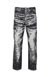 JACQUARD DENIM TIGHT PANTS / ONE WASH