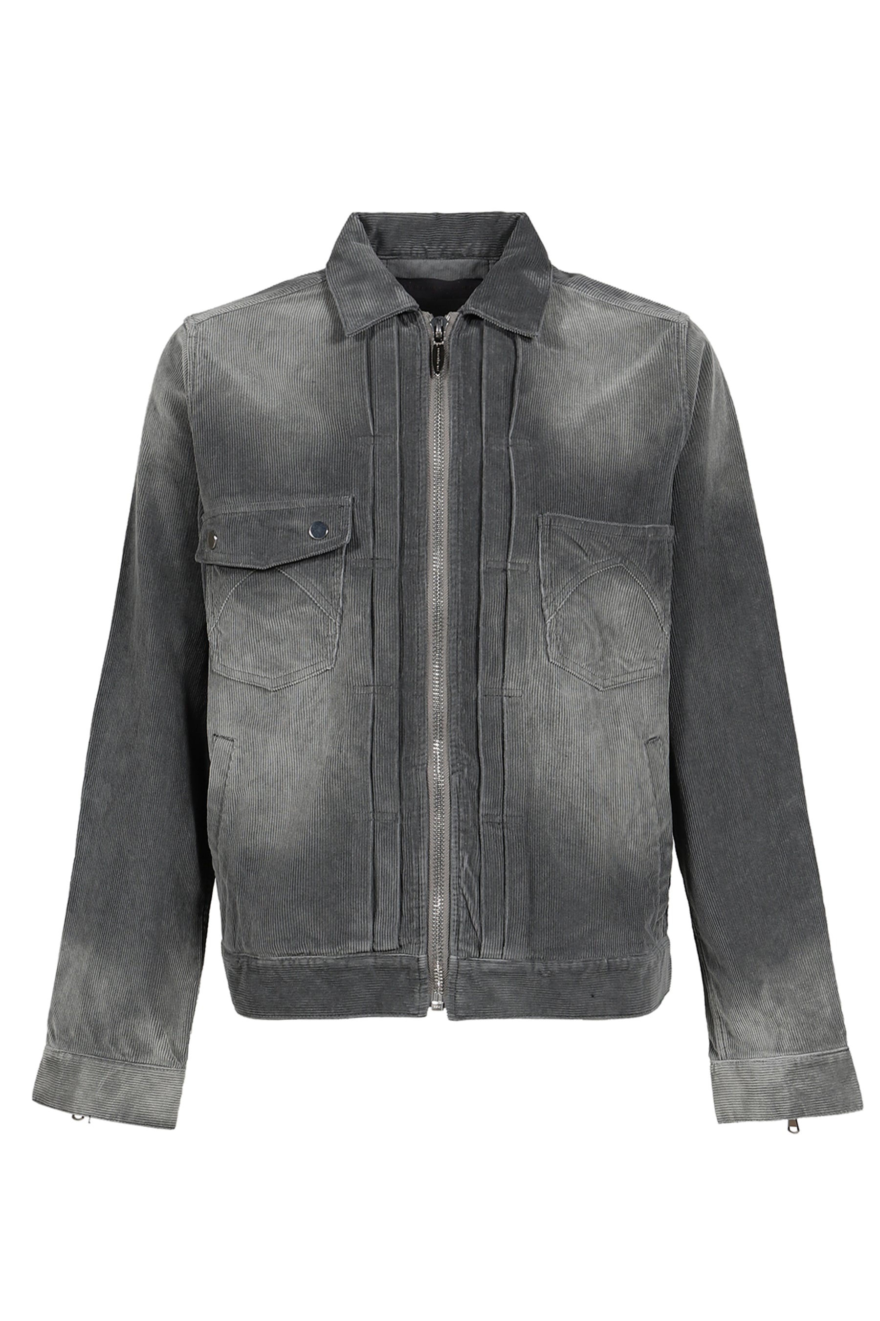 CORDUROY SLIDE JACKET / ASH