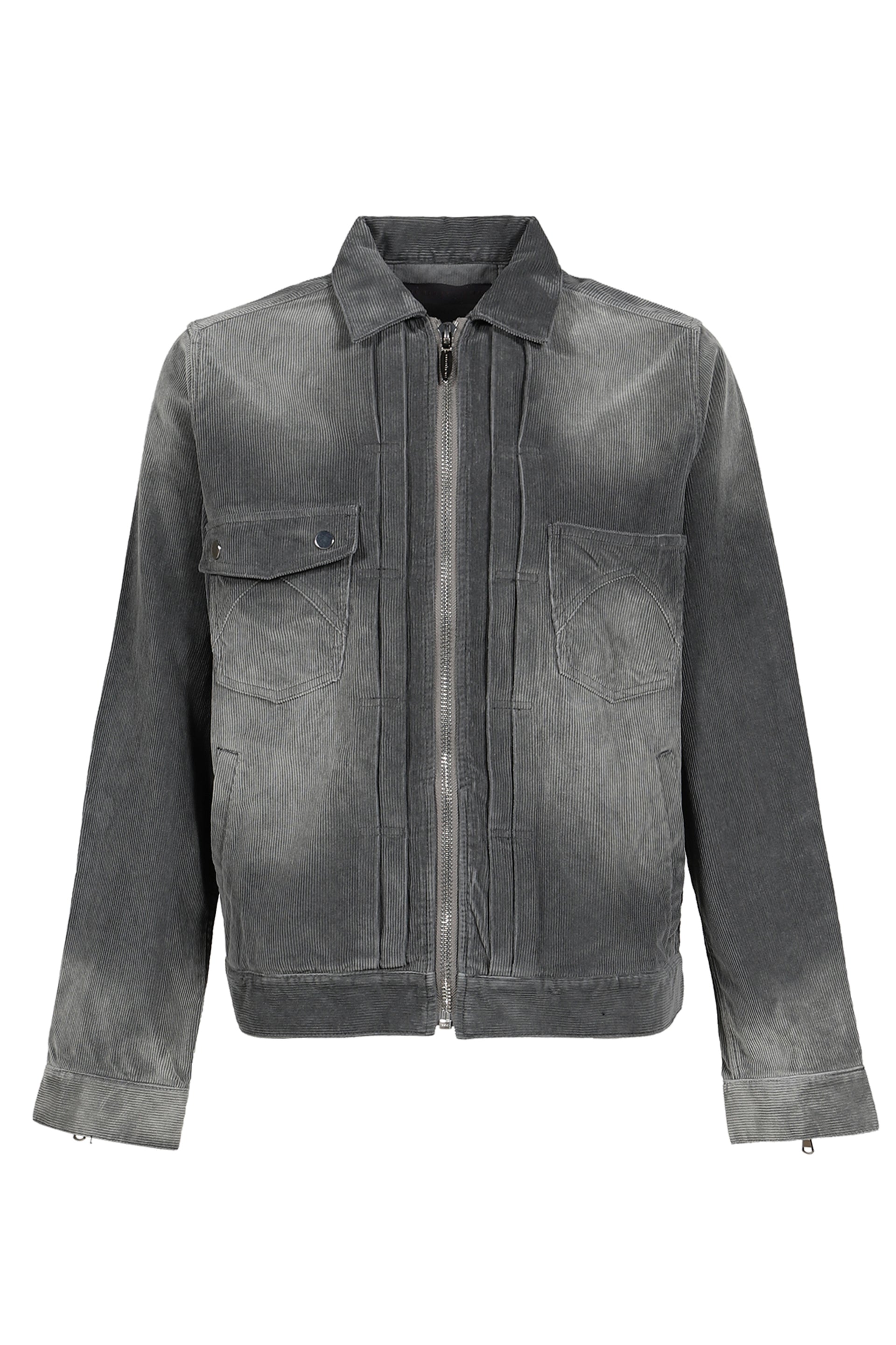 CORDUROY SLIDE JACKET / ASH